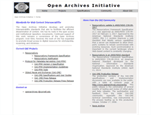 Tablet Screenshot of openarchives.org